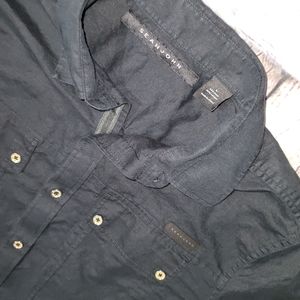 Sean John Gold Button Down Casual Shirt L